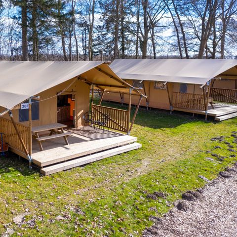 CANVAS AND WOOD TENT 6 people - Safari tent